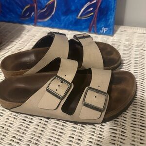 Birkenstock Arizona BS pull up stone birko flor